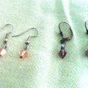 Two Pair Beaded Earrings